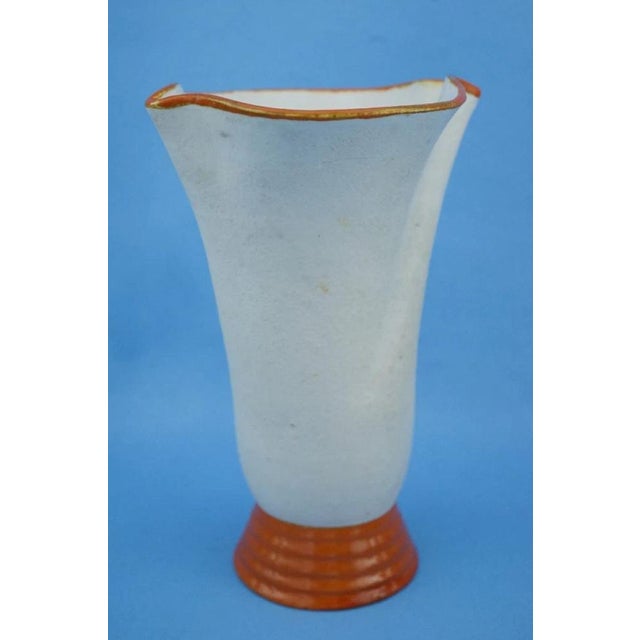 Ceramic 20th Century Art Deco Ceramic Vase with Futuristic Elements by Manlio Trucco for La Fenice, Albisola, Italy, 1920s For Sale - Image 7 of 18