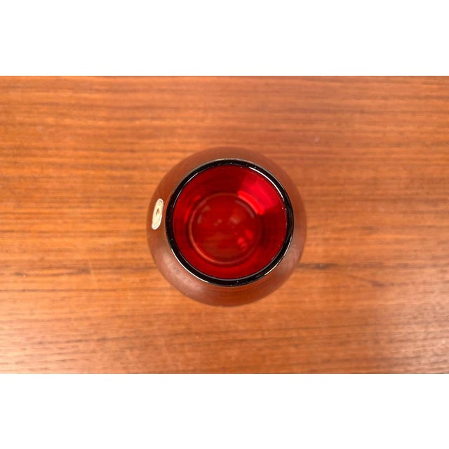 Mid-Century Modern Mid-Century Modern German Glass Vase from Alfred Taube, 1960s For Sale - Image 3 of 13