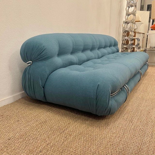 Three Seater Soriana Sofa by Afra and Tobia Scarpa for Cassina, Italy, 1969 For Sale - Image 3 of 12