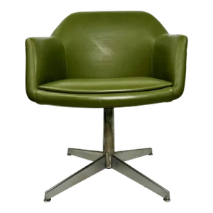 Vintage 1970's Green Steelcase Armchair