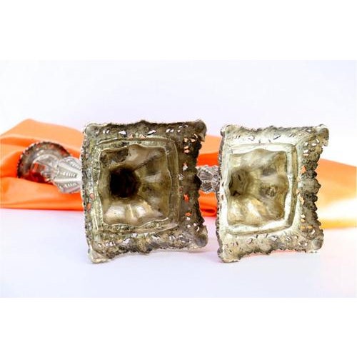 Silver Candlesticks with Stems, Set of 2 For Sale - Image 6 of 9