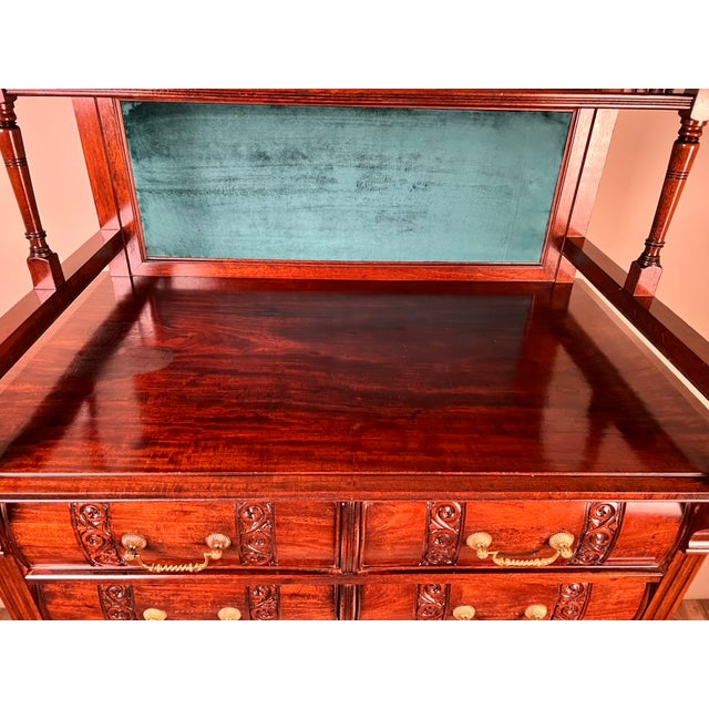 This impressive antique Victorian gentlemen’s chest is a wonderful example of the Aesthetic Movement, combining practical...