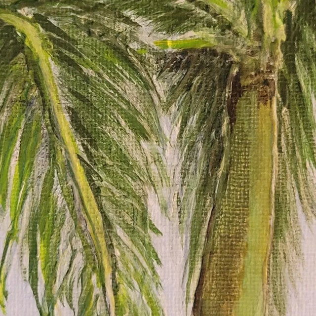 Paint Back Entrance to Pool Acrylic Painting by Cynthia Geyer For Sale - Image 7 of 7