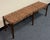 Traditional Pottery Barn Skylar Woven Leather Bench For Sale - Image 3 of 10