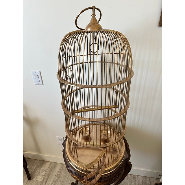 In excellent condition and usable large bird cage. Perfect for small birds like finches or parakeets. This would make a...