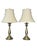 Pair of Vintage Stiffel Brass Table Lamps with Original Shades – Classic Baluster Form Traditional Lighting This listing...