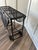 1970s Mid Century Vintage Iron Dining/Serving/Bar Cart With Fold Down Sides and Wheels For Sale - Image 6 of 12
