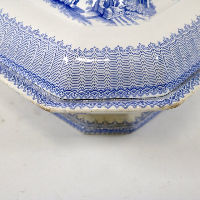 Mid-19th Century English W. Adams & Sons "Cassino" Ironstone Covered Tureen For Sale - Image 14 of 15