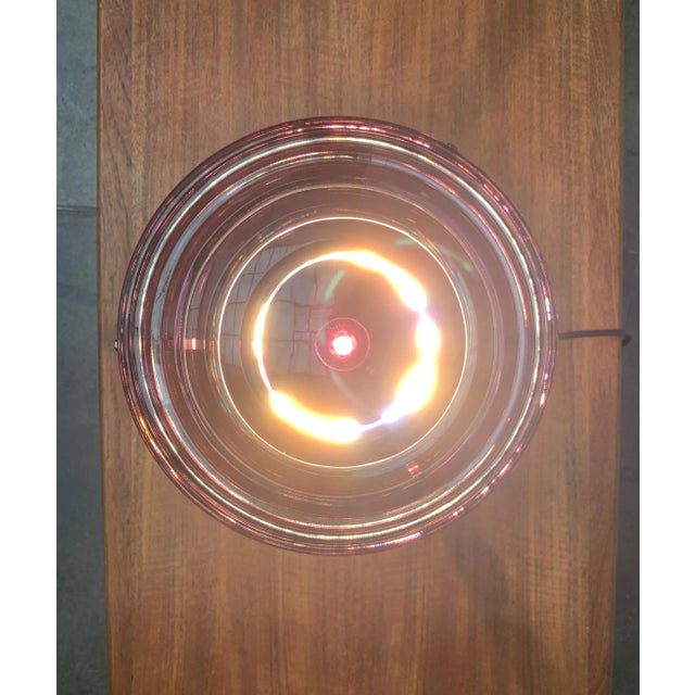 Metal Postmodern Mushroom Glass Table Lamp, Italy For Sale - Image 7 of 18