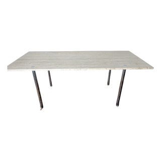 Large Carrera Marble Table by Estelle and Erwin Laverne, Laverne Originals, Early 1950’s For Sale