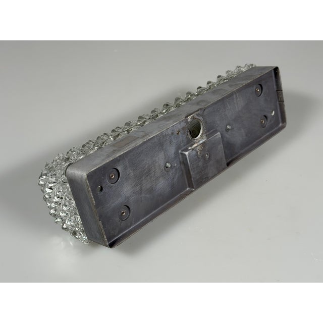 Space Age Wall Lamp in Aluminum and Glass from Glashütte Limburg, Germany, 1970s For Sale - Image 11 of 18