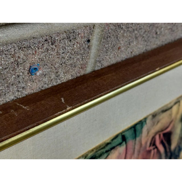 Wood Framed Signed J. Akston "Primordial Chaos" Mixed Media on Board For Sale - Image 7 of 15