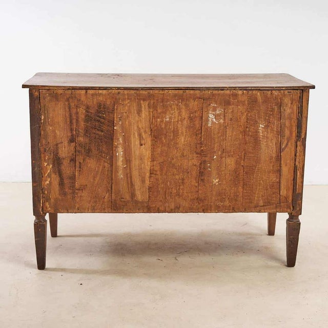 Louis XVI Chest of 2 Drawers in Walnut and Cherry For Sale - Image 10 of 11