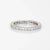 Mid 20th Century 1.60ct Diamond 14k White Gold Eternity Ring Sz 8.5 For Sale - Image 4 of 5