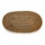 Boho Chic Vintage Boho Javanese Tea Stained Rattan Oval Plate For Sale - Image 3 of 5