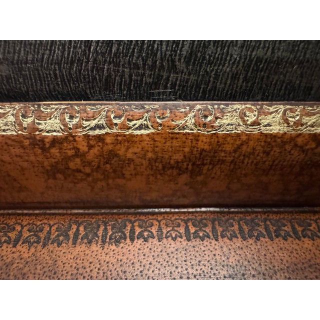 Vintage Maitland-Smith Hand-Painted Lift-Top Storage Box Table on Carved Wood Stand For Sale - Image 12 of 18