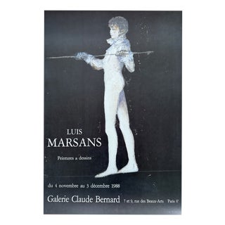 Exhibition Poster from Luis Marsans, France, 1988 For Sale