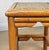Wood Vintage 1970s Coastal Rattan End Table Stands W/ Wicker Tops - A Pair For Sale - Image 7 of 10