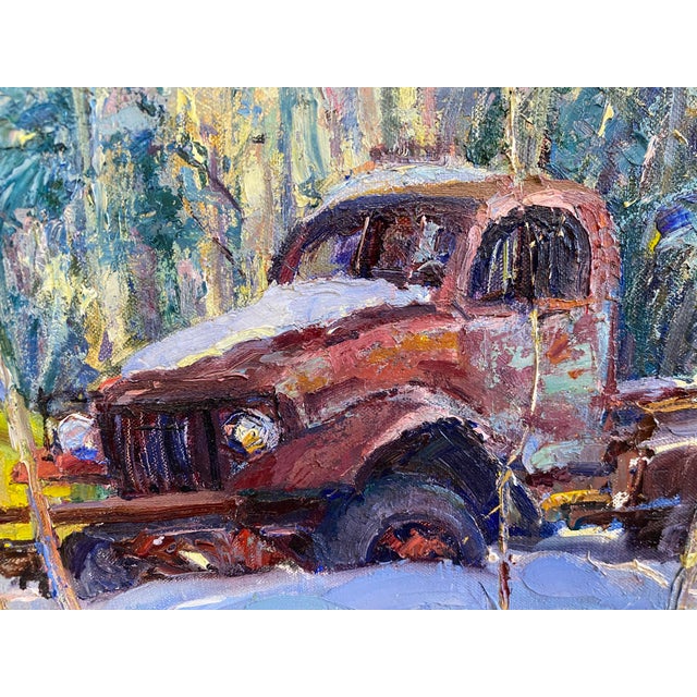 "Retired for Years" ~ Lorie Batson, Original Oil Painting. Captures a Frozen Moment in Time, Reclaiming Rustic Beauty. For Sale - Image 6 of 10