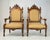 Wood 19th-Century Italian Renaissance Revival Carved & Gilt 3-Piece Parlor Suite – Settee & Armchairs For Sale - Image 7 of 18