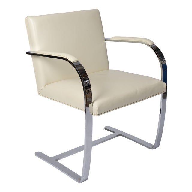 Brno Flat Chair by Ludwig Mies Van Der Rohe for Knoll International, 1990s For Sale