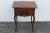 French 1800s Inlay Tall Nightstand Side End Bedside Sewing Table For Sale - Image 10 of 12