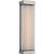 Chapman & Myers for Visual Comfort Signature Vance 14" Sconce in Polished Nickel with Clear Glass Rods For Sale