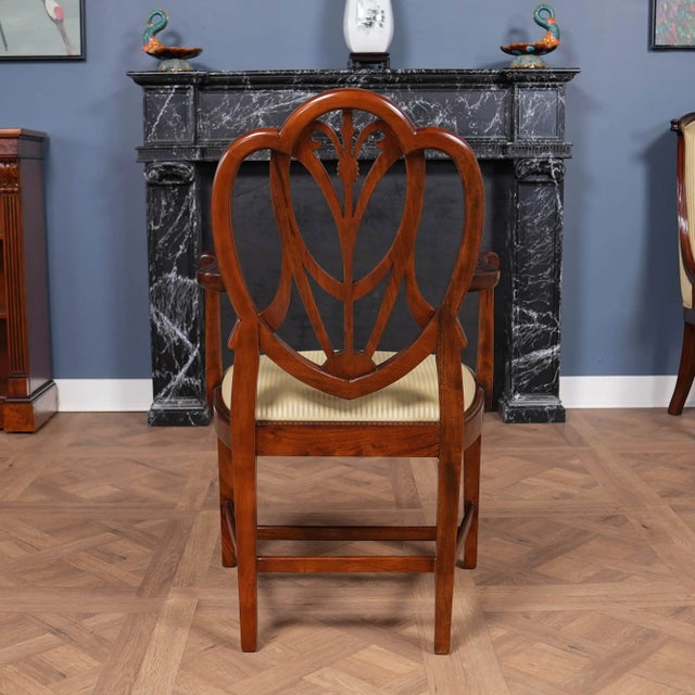 Traditional Tall Sweet Heart Arm Chair For Sale - Image 3 of 13