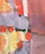 Beautiful Mid Century Modern expressionist abstract painting on paper. Comes with 4" acid free mat.