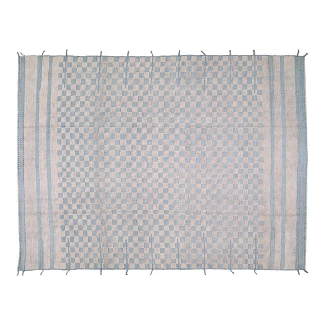 New Moroccan Hand Knotted Wool Rug, 9' X 12'4 For Sale