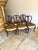 Elegant quality set of six antique Victorian carved walnut dining chairs, having a quality set of six antique Victorian...