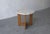 Mid-Century Modern Vintage Oak and Marble Craftsman Side Table For Sale - Image 3 of 7