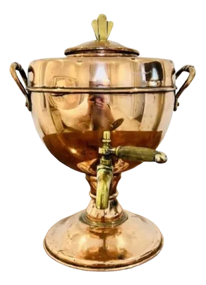 George III Copper & Brass Samovar, 1800s