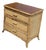 Vintage Bamboo and Grasscloth Nightstand For Sale