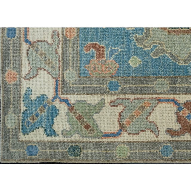Turkish Oushak Rug 3'8" x 5'10" #17445 For Sale - Image 4 of 8