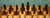 Vintage English Pattern Boxwood & Ebonised Chess Set, 1950, Set of 32 For Sale - Image 3 of 16