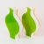 Plastic Villeroy and Boch Orange and Green Plexiglass or Lucite Vase, 1990s - A Pair For Sale - Image 7 of 11