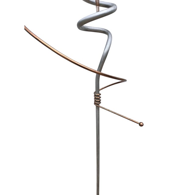 Great Vintage designer floor lamp. nice condition does has some patina. working dimer. please see photos as they are...