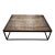 1990s Cast-Iron and Salvaged Wood Extra Large Coffee Table Restoration Hardware For Sale