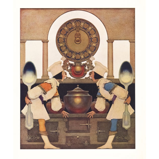 Original lithograph (offset) by Maxfield Parrish from "Knave of Hearts" published in 1925 by Charles Scribner's Sons. This...