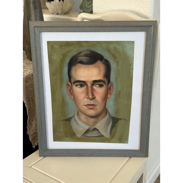 This dapper young man is perfect For a gallery wall or any space for a pop of interest. Mid-century drawing via Madmen...