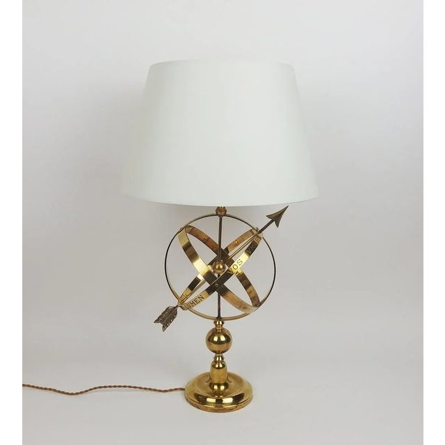 Gold Vintage Table Lamp by Armillaire for Monix, 1960s For Sale - Image 8 of 8