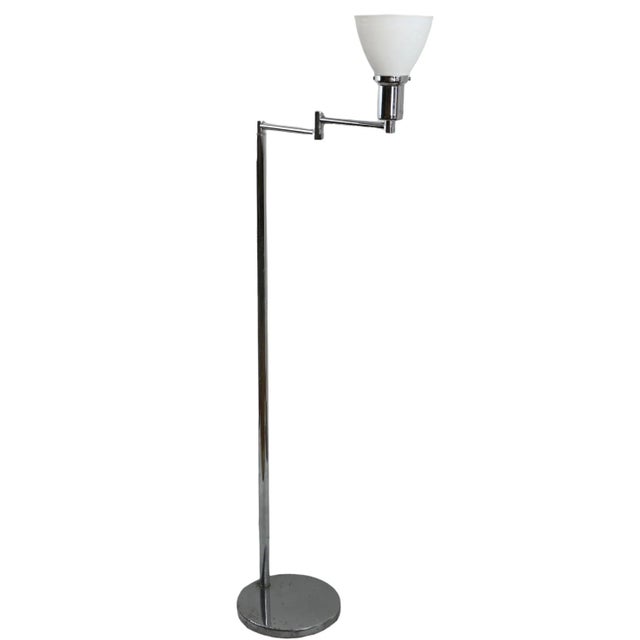 Chrome Flex Arm Floor Lamp by Koch & Lowy Chairish