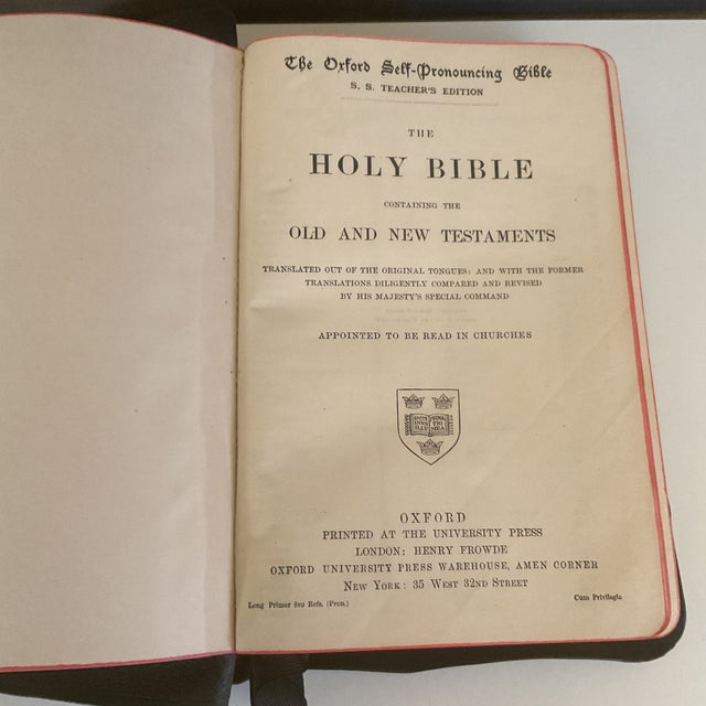Oxford Self‑Pronouncing Holy Bible – 1901 s.s. Teacher’s Edition For Sale - Image 11 of 13