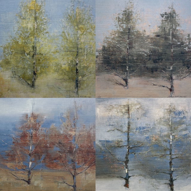 Diana Ruth Harvey, Seasons, Set of 4 Reproduction Prints, Spring, Summer, Fall, Winter For Sale
