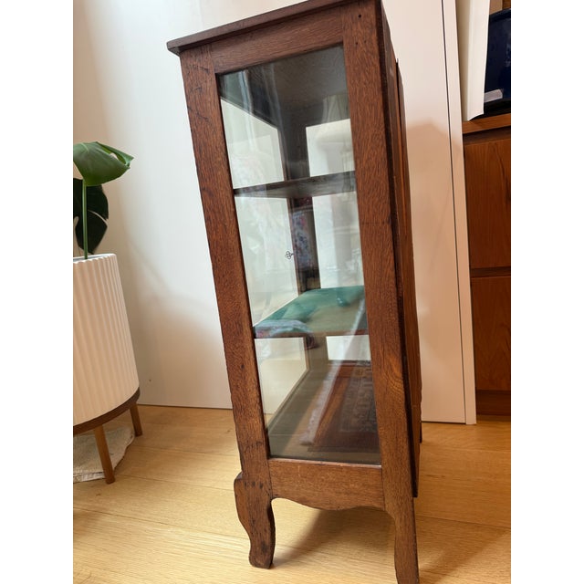 Early 20th Century Vintage Child’s Curio / Trinket Cabinet With Glass Door For Sale - Image 5 of 7