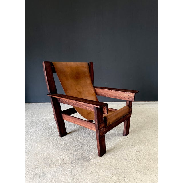 Mid-Century Modern Mid-Century Handcrafted Beach Sling Lounge Chair, Netherlands, 1960s For Sale - Image 3 of 18