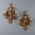 Brown Italian Wall Lamps in Lacquered Gilded Wood, Set of 2 For Sale - Image 8 of 8