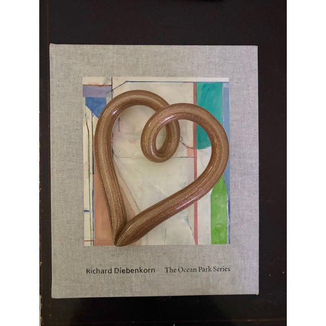 Copper Vintage Italian Murano Aventurine Art Glass Open Heart Sculpture For Sale - Image 8 of 13