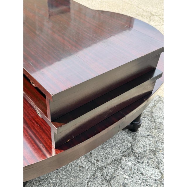 Baker Barbara Barry Art Deco Style Oval 2 Leaf Extension Mahogany Dining Table For Sale - Image 18 of 18